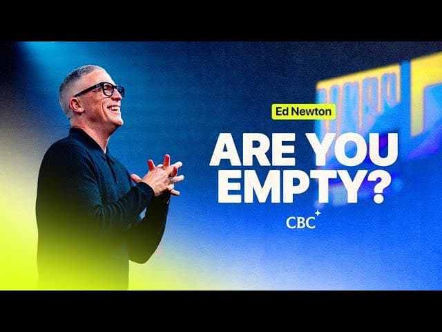 Are you empty enough for the Spirit to fill you?