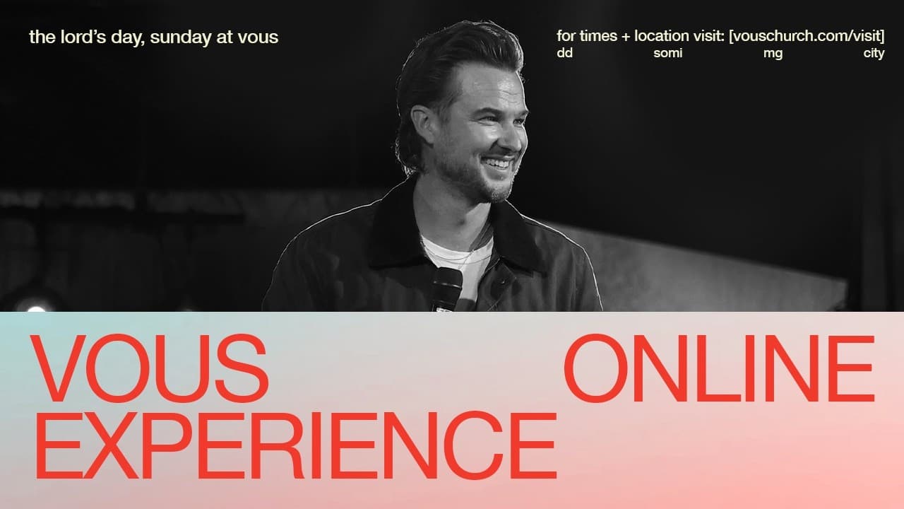 Join us LIVE at VOUS Church | Sunday — May 24th at 12:00PM