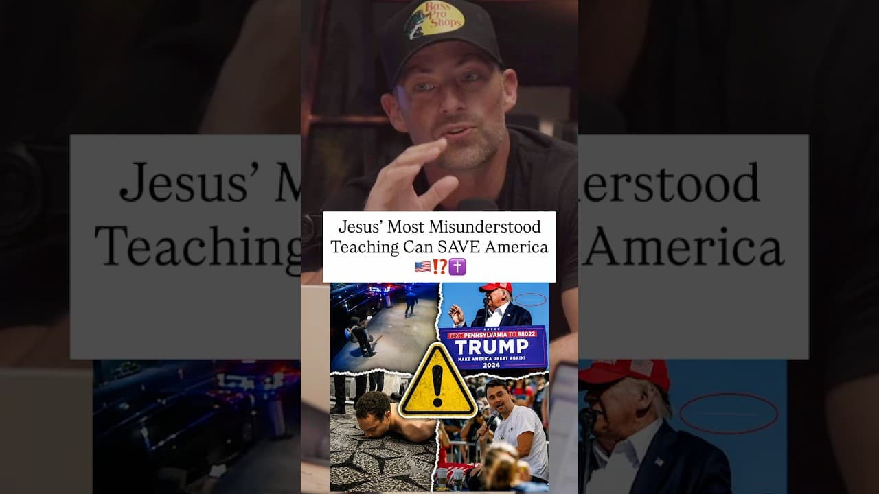 Jesus' most MISUNDERSTOOD teaching can save America