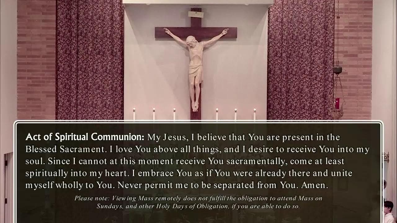 Saturday Mass: Saturday in the Octave of Easter