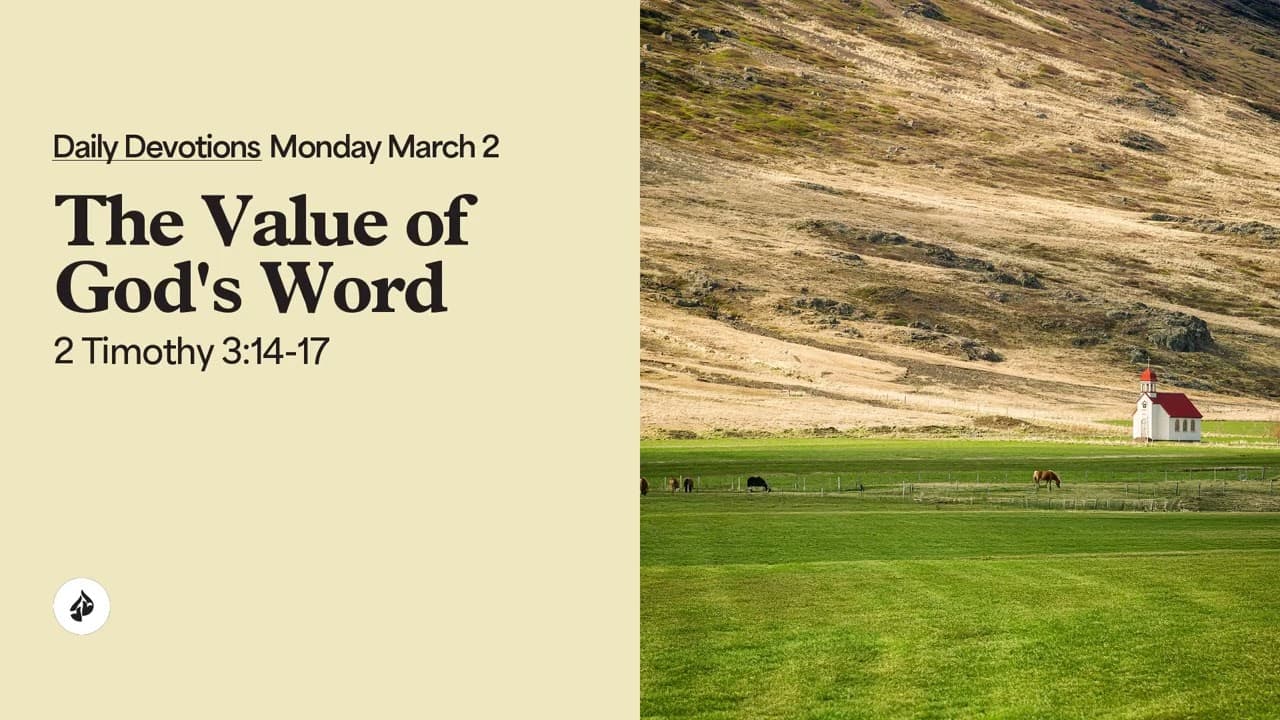 The Value of God’s Word – Daily Devotional
