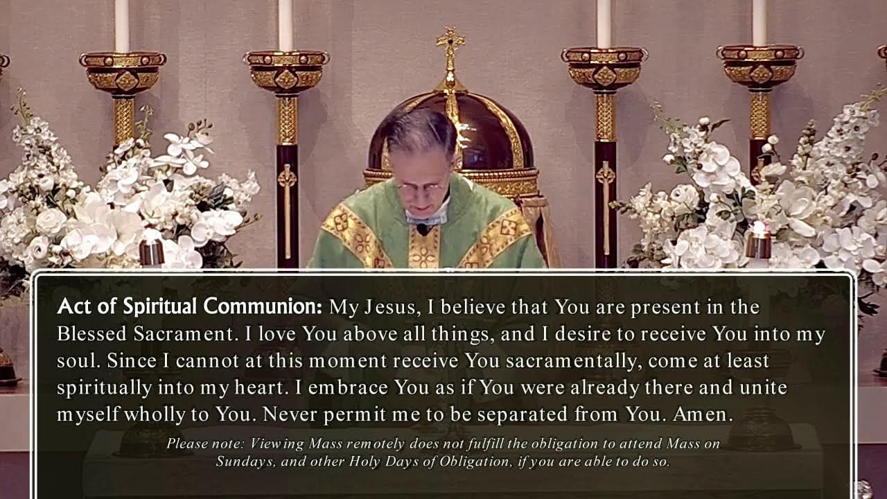 Thursday Mass: Thursday of the Eleventh Week in Ordinary Time