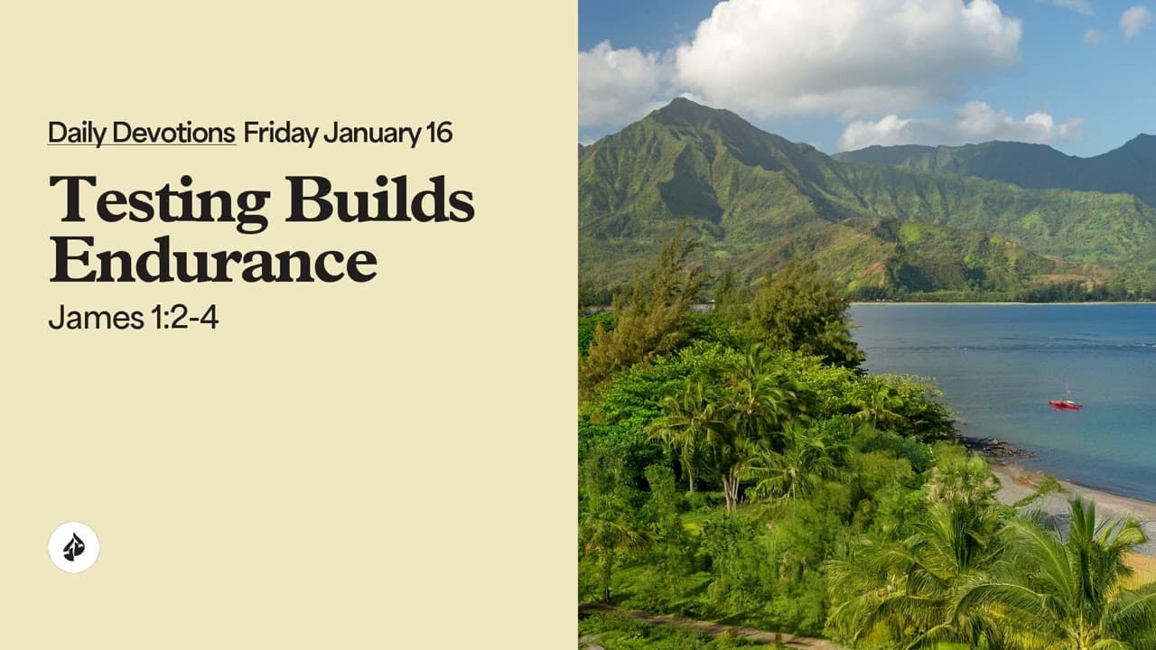 Testing Builds Endurance – Daily Devotional