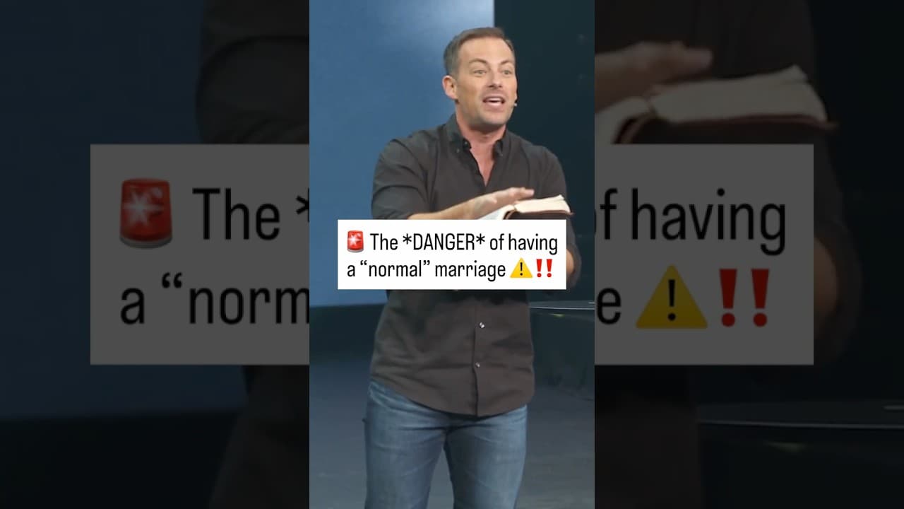 The *DANGER* of having a "normal" marriage