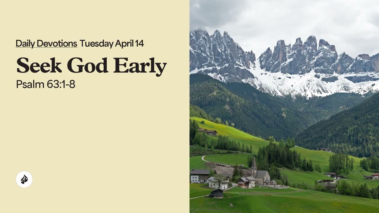 Seek God Early – Daily Devotional