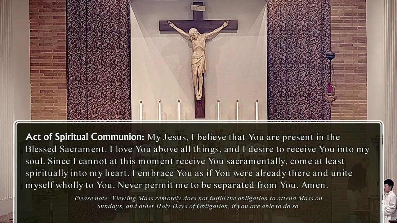 Saturday Mass: Saturday of the Sixth Week of Easter