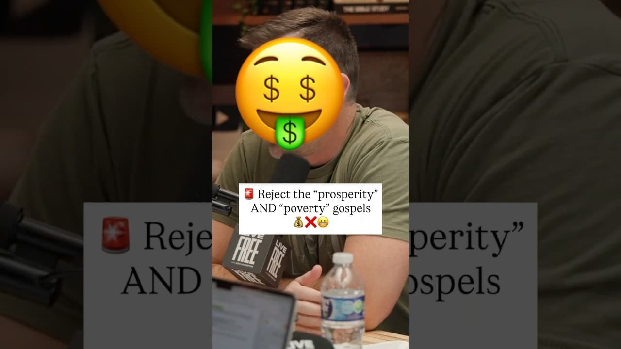 Christians: REJECT the "prosperity" AND "poverty" gospels