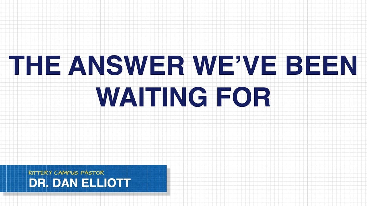 The Answer We've Been Waiting For
