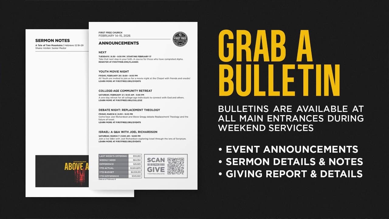 A Tale of Two Mountains - Pastor Shane Holden - 8:30