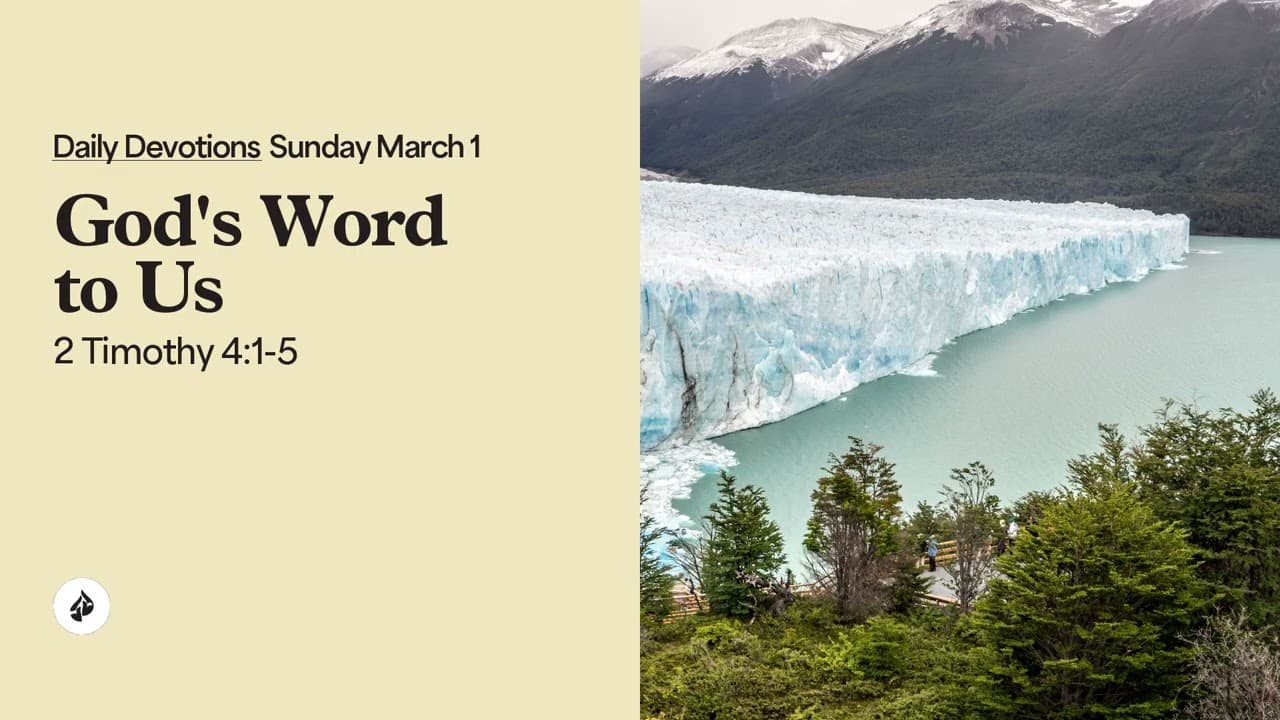 God’s Word to Us – Daily Devotional