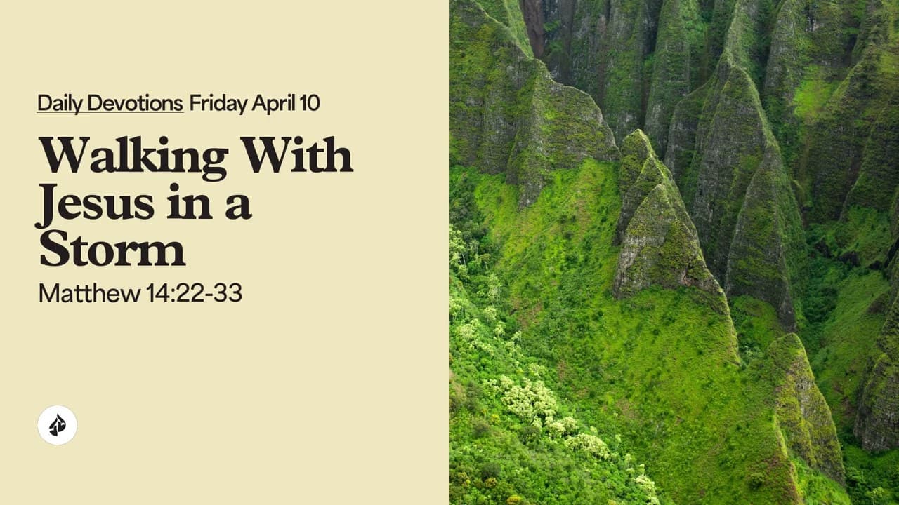 Walking With Jesus in a Storm – Daily Devotional