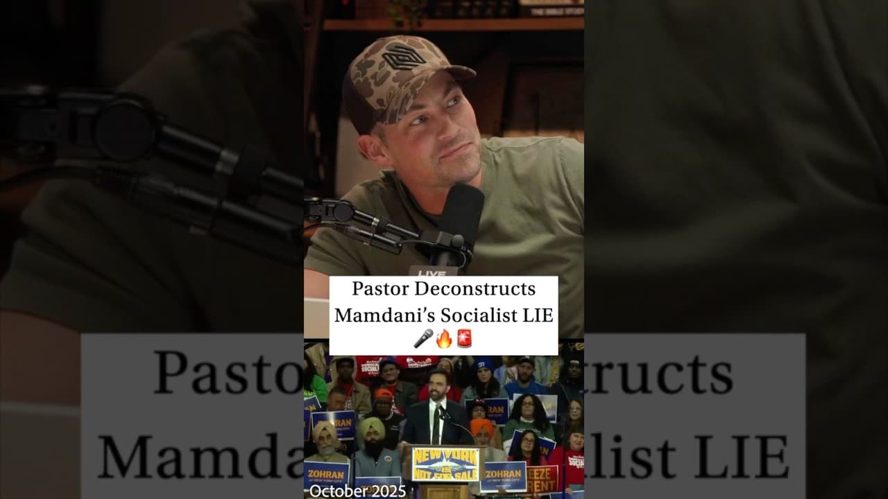 Pastor deconstructs Mamdani's socialist *LIE*