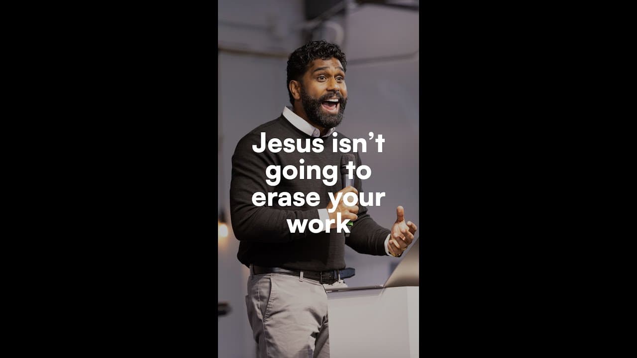 Jesus isn't going to erase your work