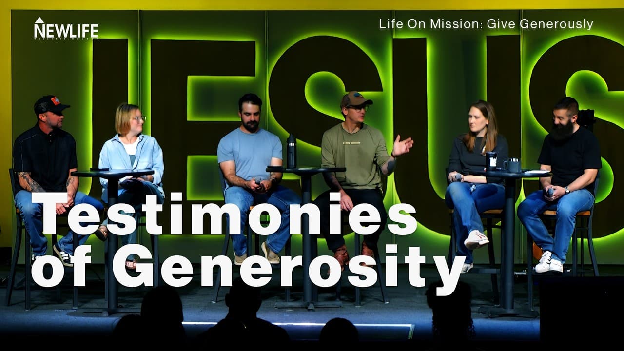 Give Generously   Week 3