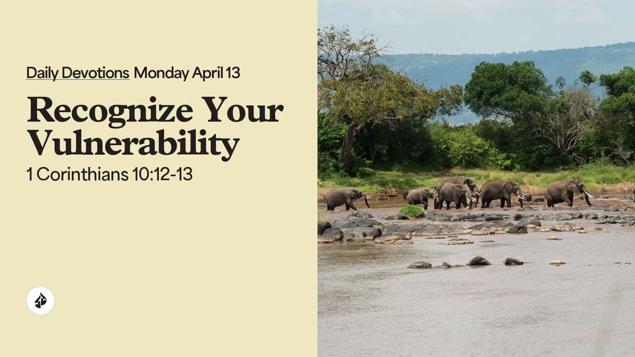 Recognize Your Vulnerability – Daily Devotional