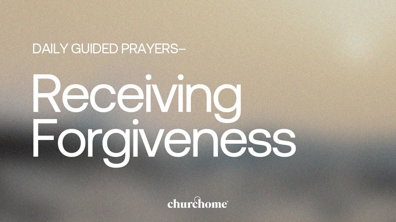 Receiving Forgiveness