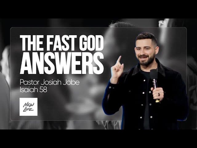 The Fast God Responds To - Pastor Josiah Jobe | Isaiah 58
