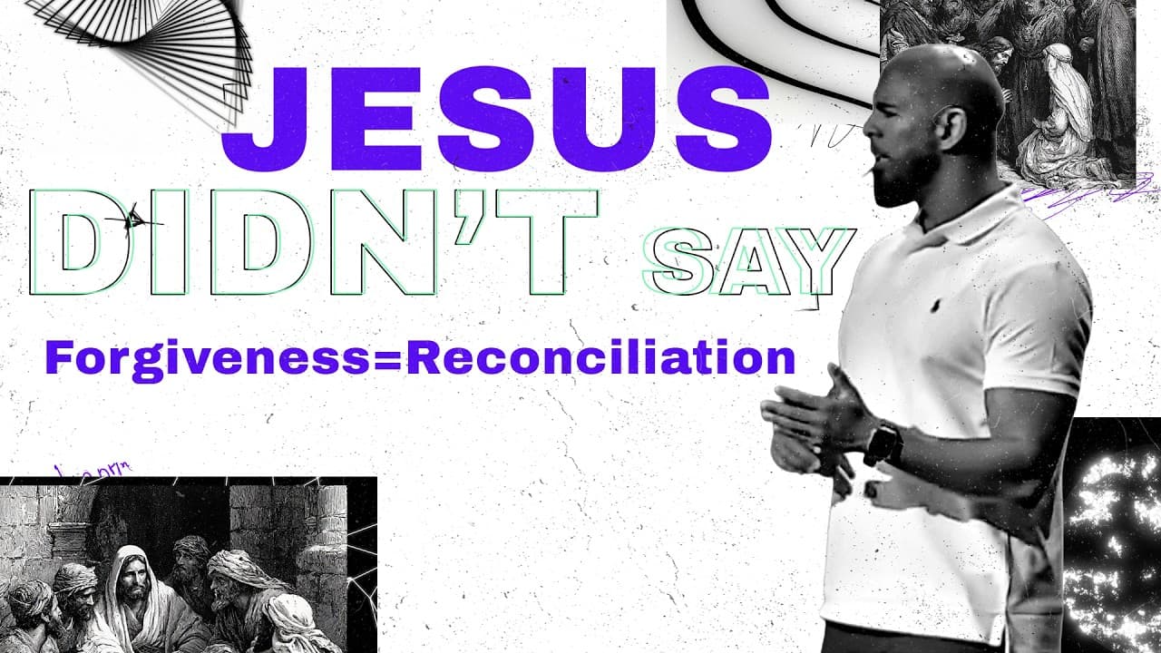 Jesus Never | Jesus Didn't Say Forgiveness=Reconciliation | Pastor Sam Rosa