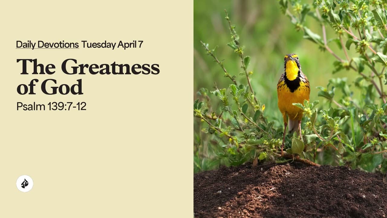 The Greatness of God – Daily Devotional