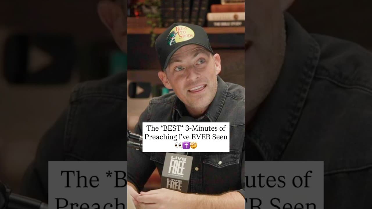 The *BEST* 3 minutes of preaching I have EVER seen