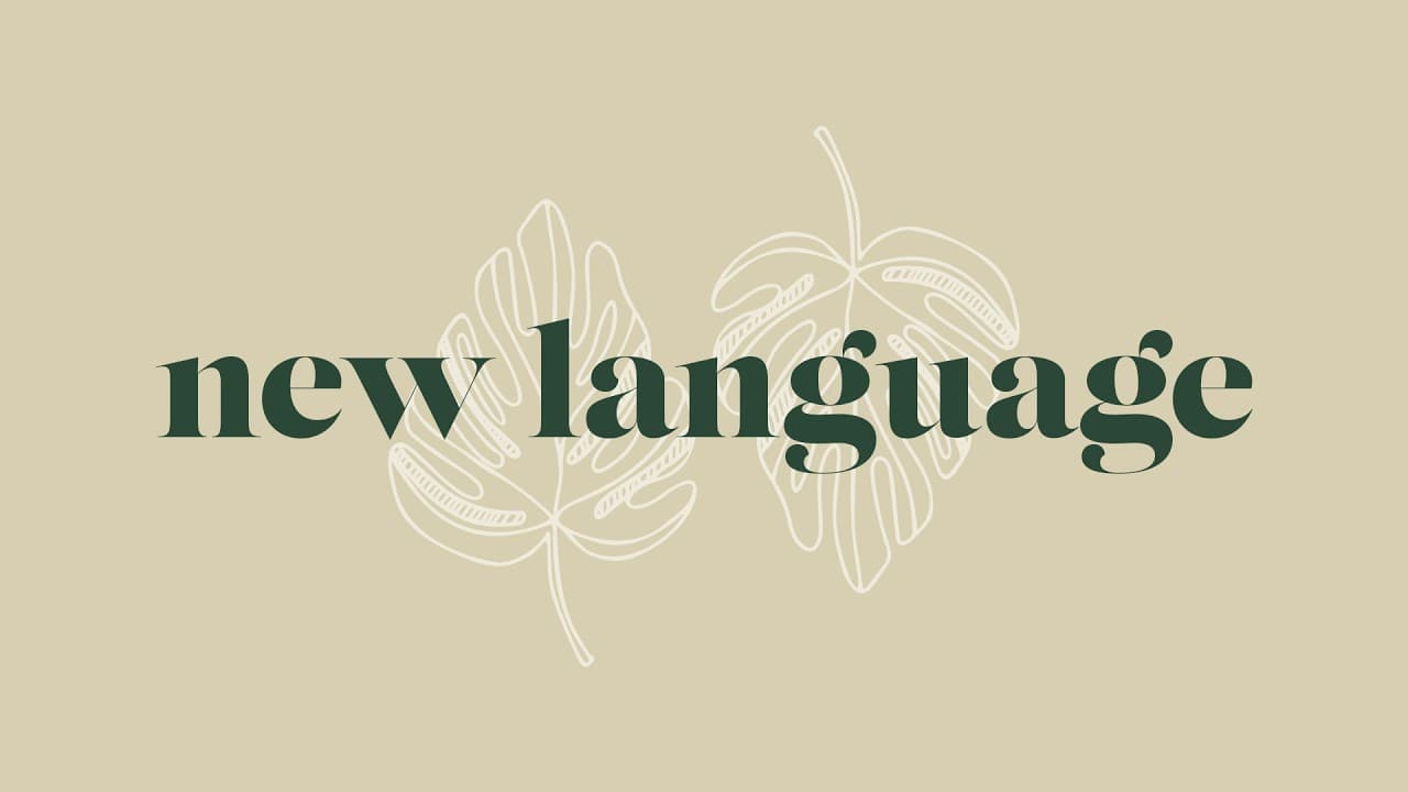 New Language - Pastor Max Holden
