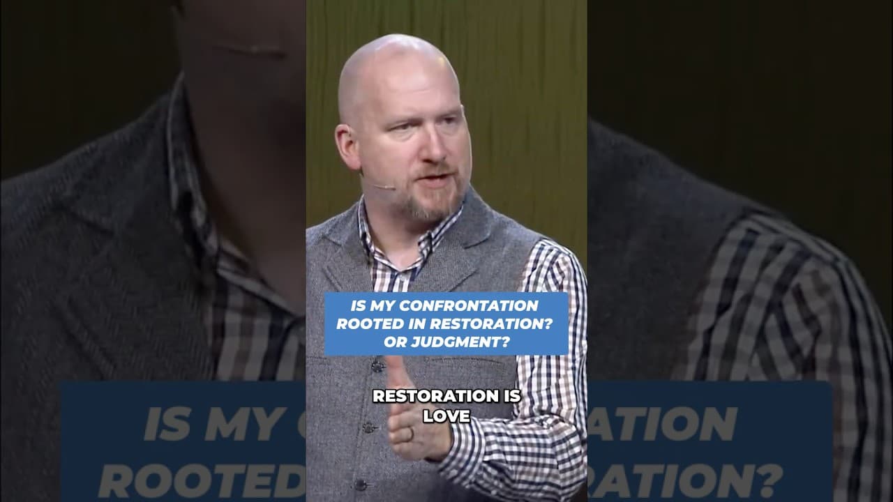 Restoration or Judgment: The Truth About Confrontation