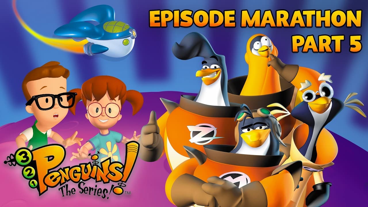 Mega Marathon Part 5 🚀 3-2-1 Penguins! Full Episodes 🐧 Learning and Lessons for Kids 💥