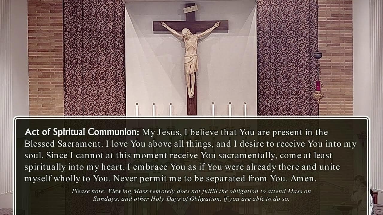 Tuesday Mass: Tuesday of the First Week of Lent